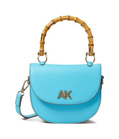 【送料無料】 アンクライン レディース ハンドバッグ バッグ Mini Bamboo Top-Handle Crossbody Turquoise