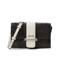 【送料無料】 カルバンクライン レディース ハンドバッグ バッグ Key Item Crossbody Brown/Khaki/Cherub White