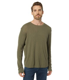 【送料無料】 ラッキーブランド メンズ シャツ トップス Garment Dye Thermal Crew Dark Olive