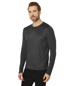 【送料無料】 ジョンバルベイトス メンズ ニット・セーター アウター Regular Fit Long Sleeve Crew with Sweater Trim K3650Y3 Charcoal