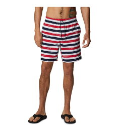【送料無料】 コロンビア メンズ ハーフパンツ・ショーツ ボトムス Summertide Stretch Printed Shorts Mountain Red Marker Stripe