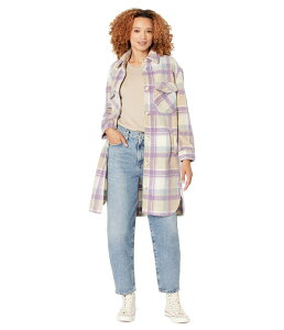 uNj[[N fB[X AE^[ R[g Vc WPbg Blank NYC Long Plaid Shirt Jacket in Keep It Up Keep It Up `FbN