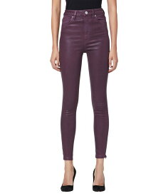 【送料無料】 ハドソンジーンズ レディース デニムパンツ ボトムス Centerfold Ext. High-Rise Super Skinny Ankle in Coated Grape Wine Coated Grape Wine