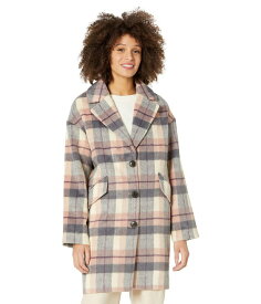 【送料無料】 サンクチュアリー レディース コート アウター Single Breasted Wool Coat Pink/Grey Plaid