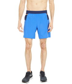 【送料無料】 ブルックス メンズ ハーフパンツ・ショーツ ボトムス Sherpa 7" 2-in-1 Shorts Amparo Blue/Navy/Fluoro Orange