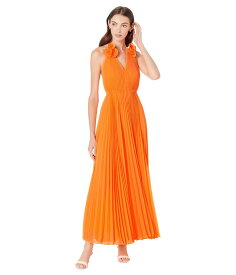 【送料無料】 ミリー レディース ワンピース トップス Evie Pleated Dress Tangerine