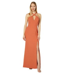 �r�[�V�[�r�[�W�[�}�b�N�X�A�Y���A ���f�B�[�X �g�b�v�X �����s�[�X BCBGMAXAZRIA Cross Neck Evening Gown Aragon