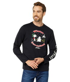 【送料無料】 エルエルビーン メンズ シャツ トップス L.L.Bean x Peanuts Long Sleeve T-Shirt Winter Fun Ink Black