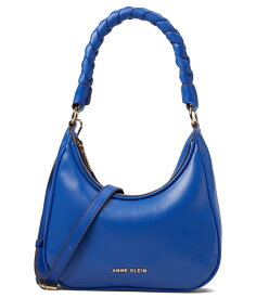 【送料無料】 アンクライン レディース ハンドバッグ バッグ Convertible Shoulder Bag w/ Braided Handle Lazuli Blue