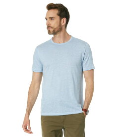 【送料無料】 ヴィンス メンズ シャツ トップス Linen Short Sleeve Crew Moonmist