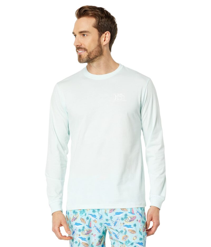 魅力の シャツ メンズ サウザーンタイド 【送料無料】 トップス Mist Turquoise Tee Triptych Coastal Sleeve Long カジュアルシャツ