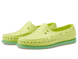 【送料無料】 ネイティブ シューズ メンズ スリッポン・ローファー シューズ Howard Sugarlite Celery Green/Candy Green/Papaya Speckle Rubber