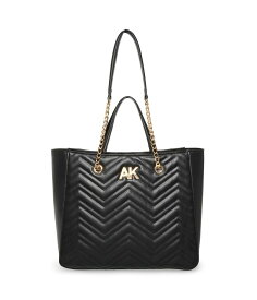 【送料無料】 アンクライン レディース ハンドバッグ バッグ Quilted Double Handle Tote Black