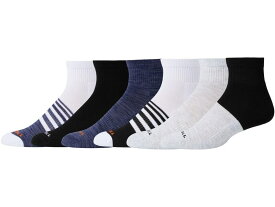 【送料無料】 メレル メンズ 靴下 アンダーウェア Recycled Cushioned Quarter Ankle 6-Pair Pack Blue Assorted