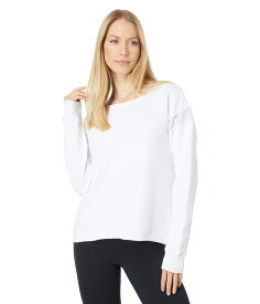 【送料無料】 モッドドック レディース パーカー・スウェット アウター French Terry Long Sleeve Contrast Trim Sweatshirt White