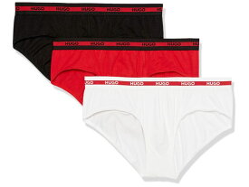 【送料無料】 ボス メンズ ブリーフパンツ アンダーウェア HUGO Planet 3-Pack Hipster Briefs Red/White/Black