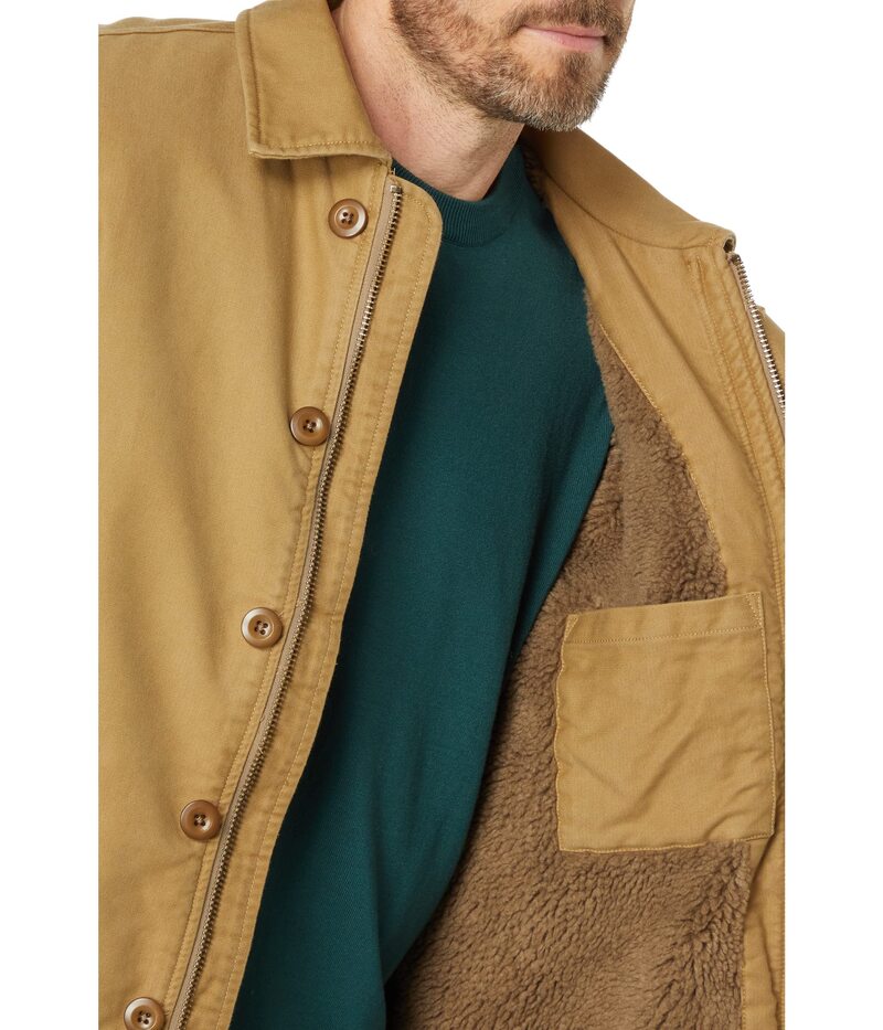 【送料無料】 ラッキーブランド メンズ コート アウター Sherpa Lined Deck Jacket Khaki | ReVida 楽天市場店
