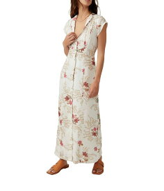 【送料無料】 フリーピープル レディース ワンピース トップス Rosemary Printed Midi Ivory Combo