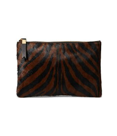 【送料無料】 メイドウェル レディース ハンドバッグ バッグ Leather Pouch Clutch Zebra Hot Cocoa Multi