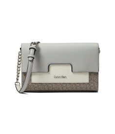 【送料無料】 カルバンクライン レディース ハンドバッグ バッグ Finley Signature Crossbody Mini Textured Almond/Taupe/Dove/White