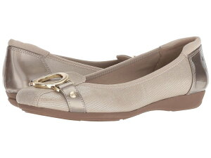�A���N���C�� ���f�B�[�X �V���[�Y �T���_�� Anne Klein Sport Umeko Metallic Taupe Multi/Light Synthetic �g�[�v