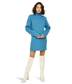 【送料無料】 ラインアンドドット レディース ワンピース トップス Barton Mini Sweaterdress Cobalt Blue