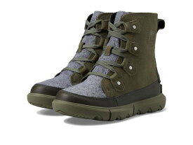 【送料無料】 ソレル レディース ブーツ・レインブーツ シューズ Explorer Next Joan Waterproof Stone Green/Alpine Tundra