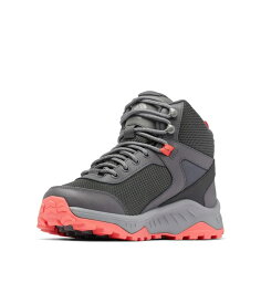 【送料無料】 コロンビア レディース スニーカー シューズ Trailstorm Ascend Mid Waterproof Dark Grey/Red Coral