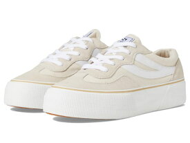 【送料無料】 スペルガ レディース スニーカー シューズ 3041 Revolley Color-Block Platform Beige Light/Full White