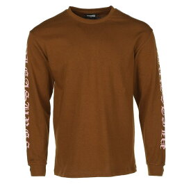 【送料無料】 プレジャーズ メンズ シャツ トップス Old E Heavyweight Long Sleeve Brown