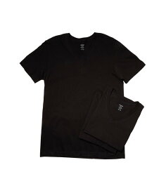 【送料無料】 ツーイグジスト メンズ シャツ トップス 3-Pack ESSENTIAL Jersey V-Neck T-Shirt Black