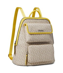 【送料無料】 カルバンクライン レディース バックパック・リュックサック バッグ Enya Signature Backpack Khaki/Vanilla/Pineapple