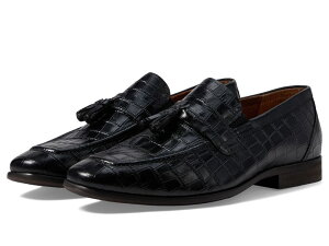 XeCV[A_X Y V[Y IbNXtH[h Black Stacy Adams Franz Tassel Slip-On
