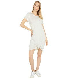 【送料無料】 ラッキーブランド レディース ワンピース トップス Twist Front Shirtdress Light Heather Grey