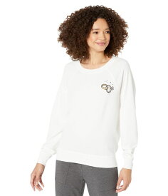 【送料無料】 ワイルドフォックス レディース パーカー・スウェット アウター Getting Aquainted French Terry Sweatshirt Vanilla