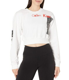 【送料無料】 カルバン クライン アンダーウェア レディース パーカー・スウェット アウター 1996 Fashion Crew Neck Sweatshirt White