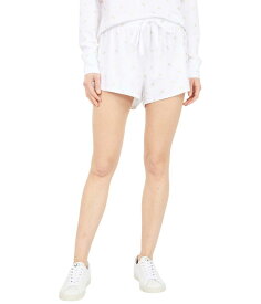 【送料無料】 ボビ ロサンゼルス レディース ハーフパンツ・ショーツ ボトムス Foil Print Knit Elastic Waist Shorts White