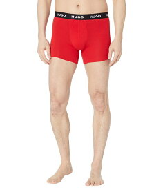 【送料無料】 ボス メンズ ボクサーパンツ アンダーウェア HUGO 3-Pack Jersey Boxer Briefs Black/Racer Red/White