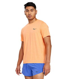 【送料無料】 サッカニー メンズ シャツ トップス Time Trial Short Sleeve Vizi Orange