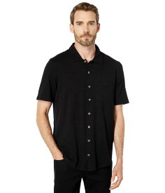 【送料無料】 モッドドック メンズ シャツ トップス Montara Short Sleeve Boyfriend Slub Jersey Black