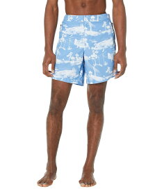 【送料無料】 テッドベーカー メンズ ハーフパンツ・ショーツ 水着 Holoway Printed Swim Shorts Blue