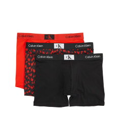 【送料無料】 カルバン クライン アンダーウェア メンズ ボクサーパンツ アンダーウェア Calvin Klein 1996 Boxer Brief 3-Pack Hazard/Blurred Leopard Print Hazard/Black