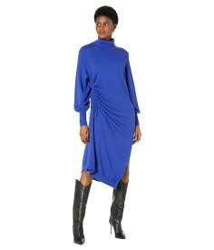 【送料無料】 テッドベーカー レディース ワンピース トップス Aavvaa Knitted Dress w/ Rouched Side Detail Bright Blue
