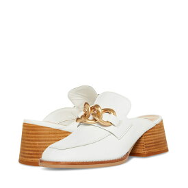 【送料無料】 スティーブ マデン レディース スリッポン・ローファー シューズ Lorie Mule White Leather