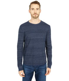 【送料無料】 ラッキーブランド メンズ シャツ トップス Space Dye Thermal Crew Navy