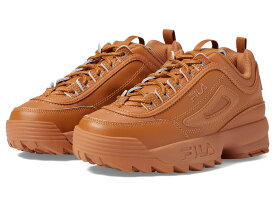 【送料無料】 フィラ レディース スニーカー シューズ Disruptor II Premium Fashion Sneaker Leather Brown/Leather Brown/Leather Brown