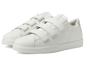 【送料無料】 エコー レディース スニーカー シューズ Street Lite Three Strap Sneaker White/Pure Silver