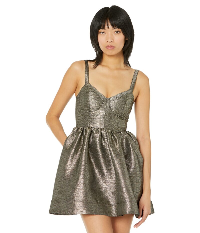 【送料無料】 オールセインツ レディース ワンピース トップス Aimsie Dress Gold：ReVida  市場店