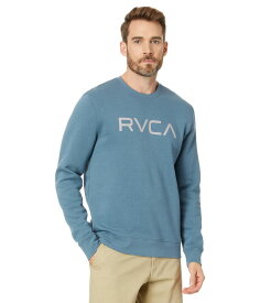 【送料無料】 ルーカ メンズ パーカー・スウェット アウター Big RVCA Crew Sweatshirt Industrial Blue