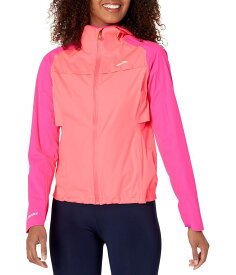 【送料無料】 ブルックス レディース コート アウター High Point Waterproof Jacket Hyper Pink/Fuchsia